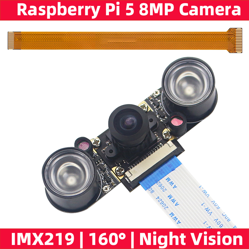 라즈베리 파이 5 8MP 카메라 나이트 비전 160 ° - Raspberry Pi Global Shutter Camera Imx296 리뷰 및 가격